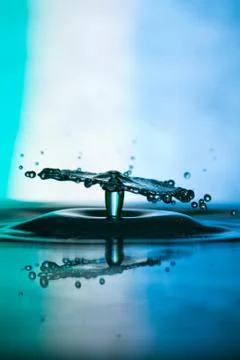 Water drop falling Stock Photos