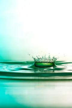 Water drop falling Stock Photos