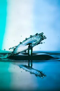 Water drop falling Stock Photos