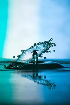 Water drop falling Stock Photos