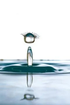 Water drop falling 写真素材