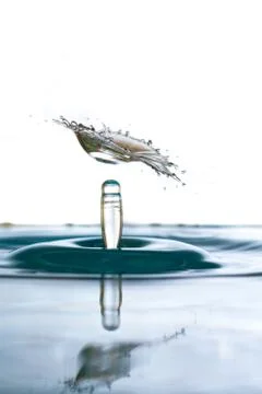 Water drop falling Stock Photos