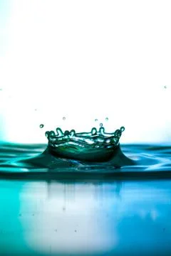 Water drop falling Stock Photos