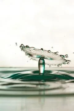 Water drop falling Stock Photos