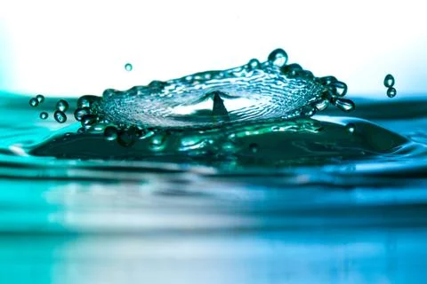 Water drop falling Stock Photos