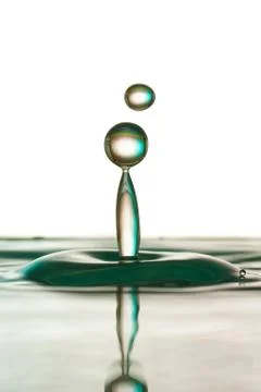 Water drop falling Stock Photos