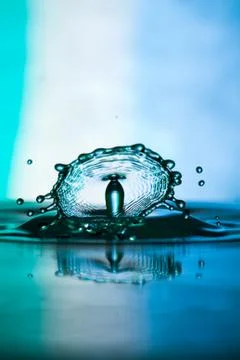 Water drop falling Stock Photos