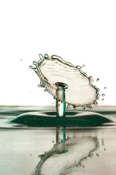 Water drop falling Stock Photos