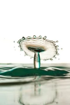 Water drop falling Stock Photos