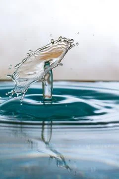 Water drop falling Stock Photos