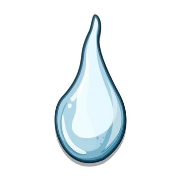 Water drop falling purity and refreshment concept Stock Illustration