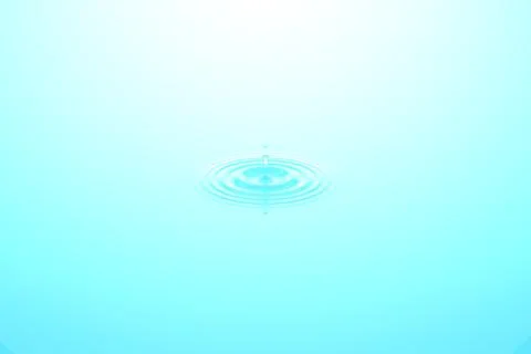 Water drop falling into water surface Stock Illustration