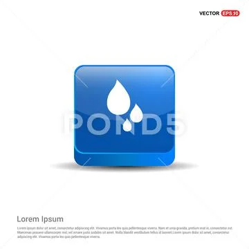 3D Water Drop On White Stock Photo, Picture and Royalty Free Image