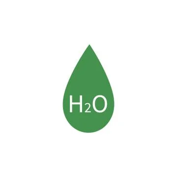 Water drop icon. Creative logo. Green ecological sign. Protect planet. Vector. Stock Illustration