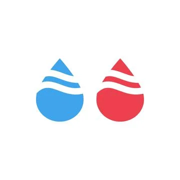 Water drop icon. Flat design style eps 10. Water drop icon in flat style Stock Illustration