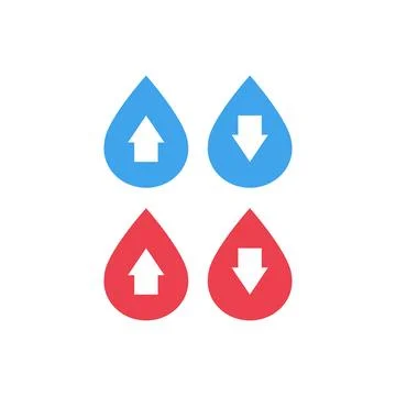 Water drop icon. Flat design style eps 10. Water drop icon in flat style. Stock Illustration