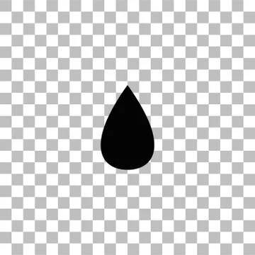 Water Drop icon flat Stock Illustration