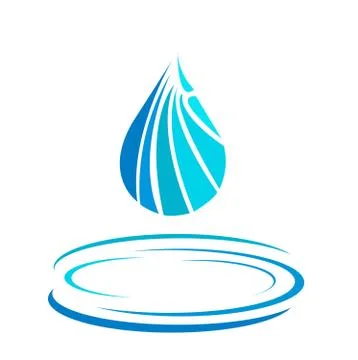 Water drop icon Stock Illustration