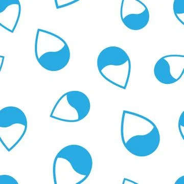 Water drop icon seamless pattern background. Raindrop vector illustration. Dr Illustrazione stock