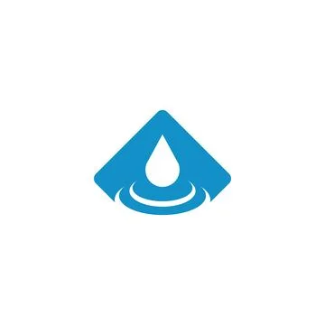 Water Drop Icon Set Vector Design on White Background. Stock Illustration