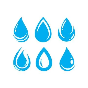Water drop icon set   vector illustration design Stock Illustration