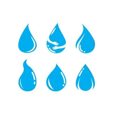 Water drop icon set   vector illustration design Stock Illustration