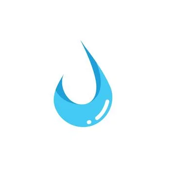 Water drop icon Template vector illustration design Stock Illustration