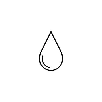 Water drop icon vector art Stock Illustration