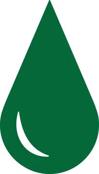 Water drop icon vector| Flat droplet logo Illustrazione stock