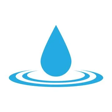 Water drop icon vector Stock Illustration