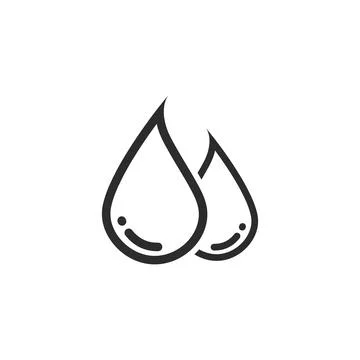 Water drop icon vector illustration design template web Stock Illustration