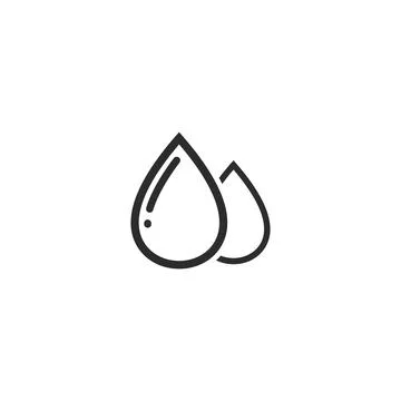 Water drop icon vector illustration design template web Stock Illustration