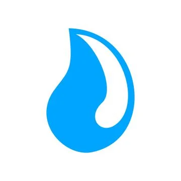 Water drop icon vector isolated on white background for your web Stock Illustration