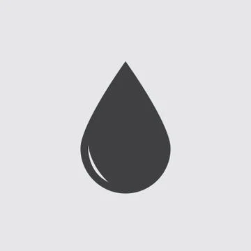 Water drop icon, Vector Water drop icon eps10. Stock Illustration