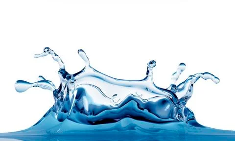 Water drop impact Stock Illustration