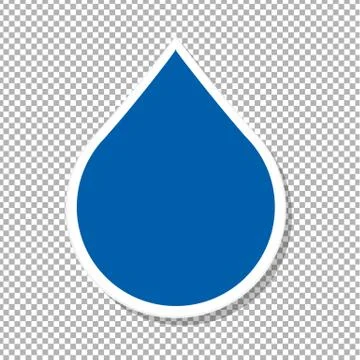 Water Drop Label Stock Illustration