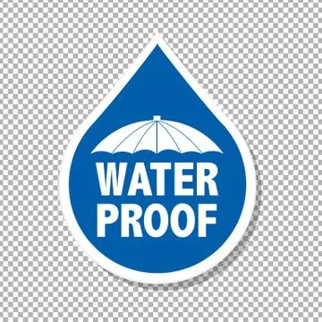 Water Drop Label Illustration