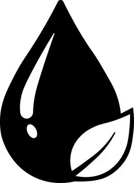 Water drop with leaf eco preservation icon Stock Illustration