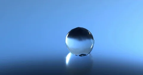 Water drop liquid falling on blue background and jumping in slow motion, UHD  8k 스톡 동영상 74250814