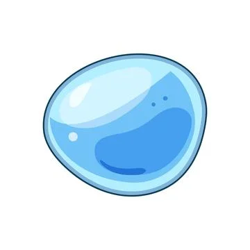 Water drop liquid gel bubble design Stock Illustration