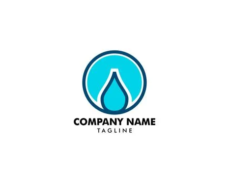 Water drop logo design element vector illustration icon droplet energy nature Ilustración de archivo