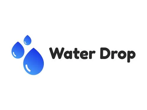 Water Drop Logo Design Stockillustratie