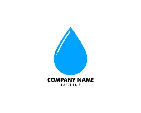 Water drop logo design vector template Stock Illustration