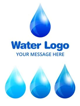 Water Drop Logo Stock Illustration