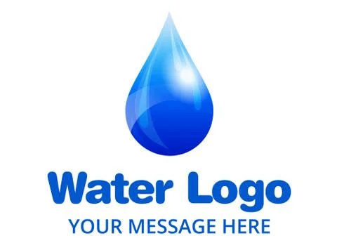 Water Drop Logo Stock Illustration
