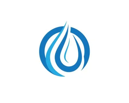 Water drop Logo Template Illustrazione stock