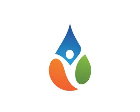 Water drop Logo Template イラスト素材