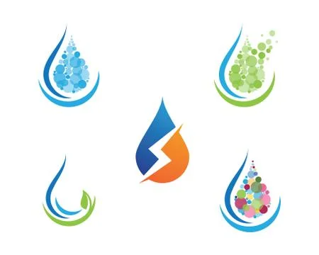 Water drop Logo Template Stockillustratie