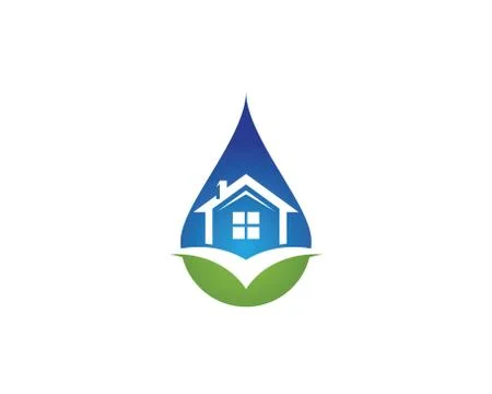 Water drop Logo Template 스톡 일러스트