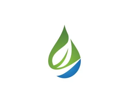 Water drop Logo Template Illustrazione stock